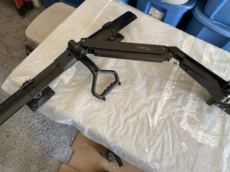 Dual Monitor Stand, Desk Mount, Adjustable Height 