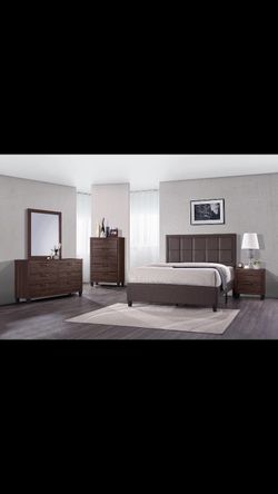 Brand New Queen Size 5Pc Bedroom Set $50 Down Takes It Home!