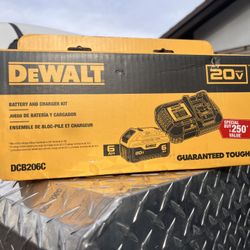 Brand New, Unopened Box, 6Ah Battery + Charger