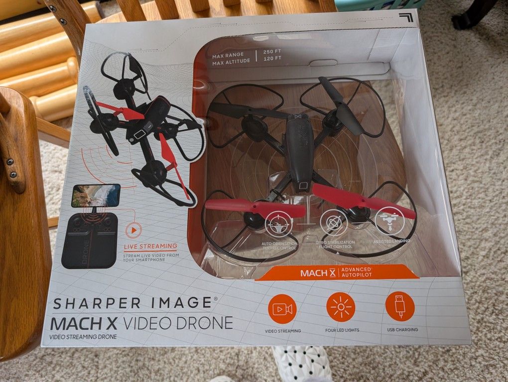 SHARPER IMAGE MACHINE X VIDEO DRONE