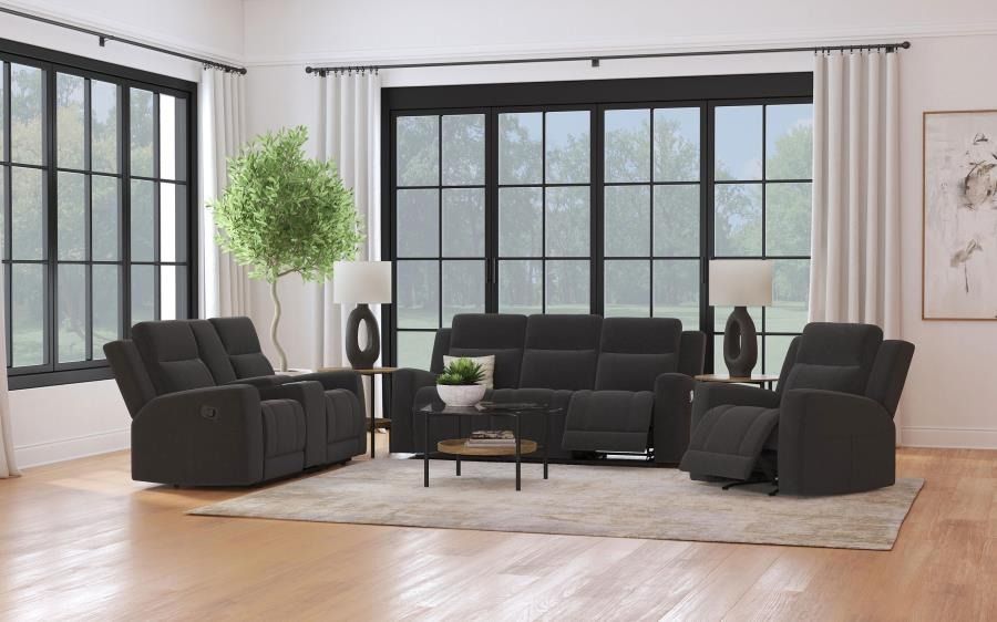 New Reclining 3 PCs Charcoal