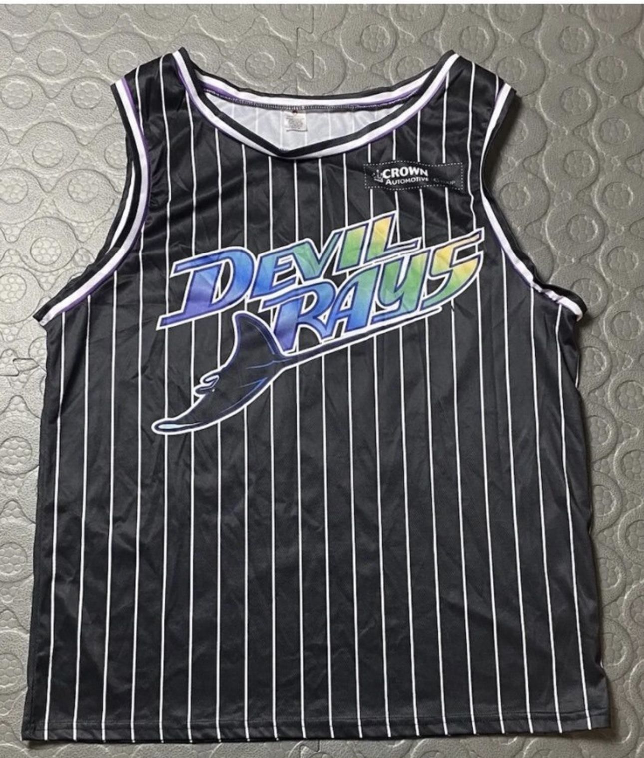 Tampa Bay Rays Devil Rays Brett Phillips Basketball Jersey XL
