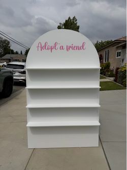 Display shelf backdrop