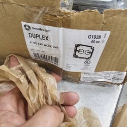 Southwire
4 in. Square Industrial Surface Cover, 1/2 in. Raised - Duplex (50-Pack)