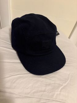 Oddjob Hat Cap Strap Back One Size Mens True Navy Big Melon 5 Panel 100% Wool