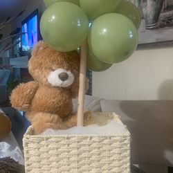 Basket Teddy bear