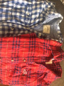 Hollister plaid shirts