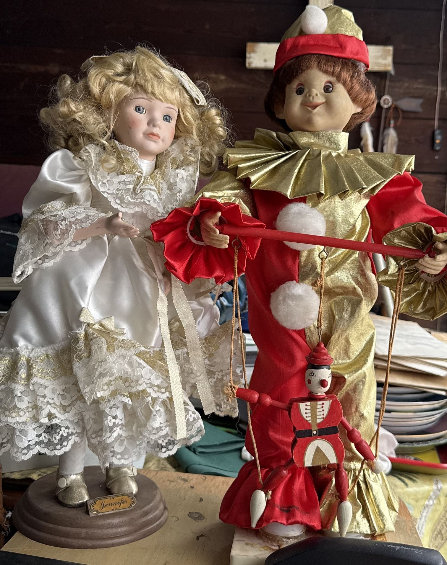 Vintage Elco Motionette Doll & Marionetter Both Work