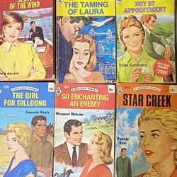6 Vintage Harlequin Romance Novels