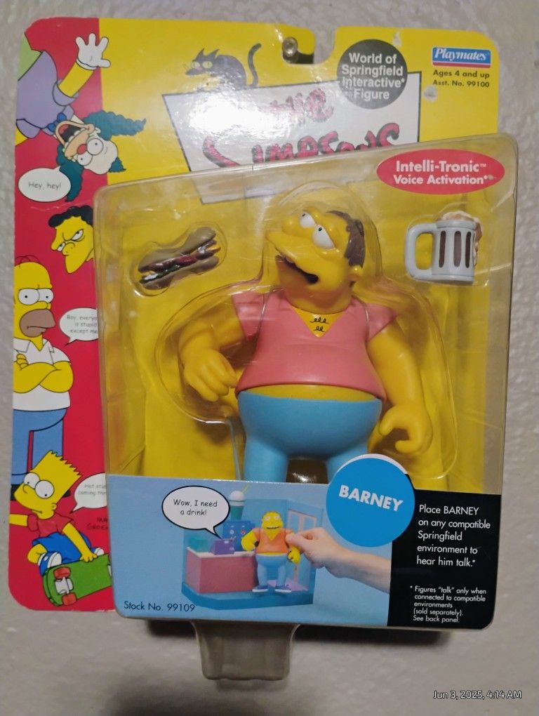 Simpsons Barney Action Figure