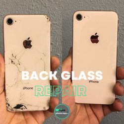 iPhone 8 Gold   New Back Glass 