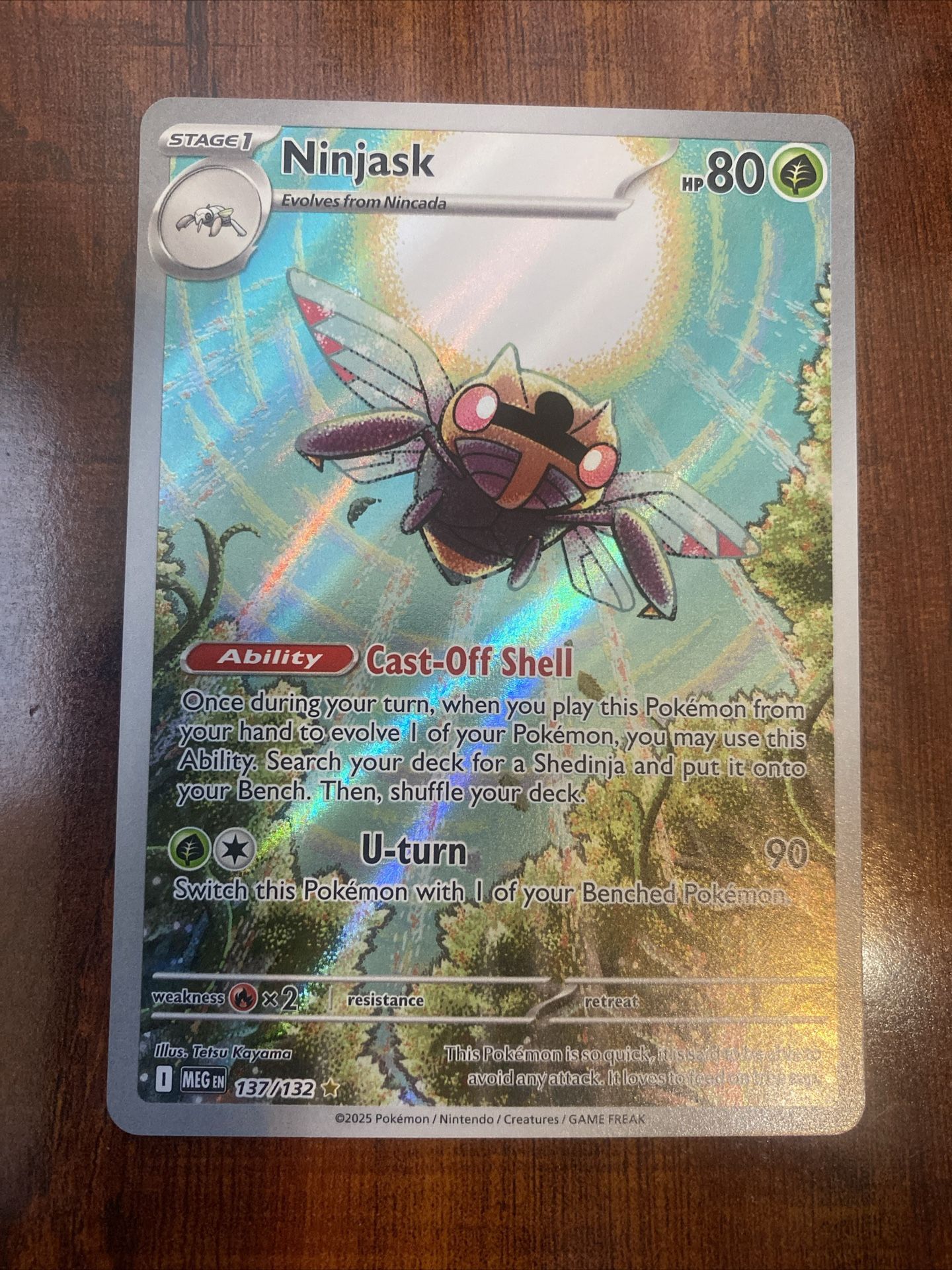 Pokemon Ninjask 137/132 Mega Evolution Illustration Art Rare MINT! PACK FRESH!