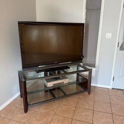 55”Sony TV with All Glass Stand 