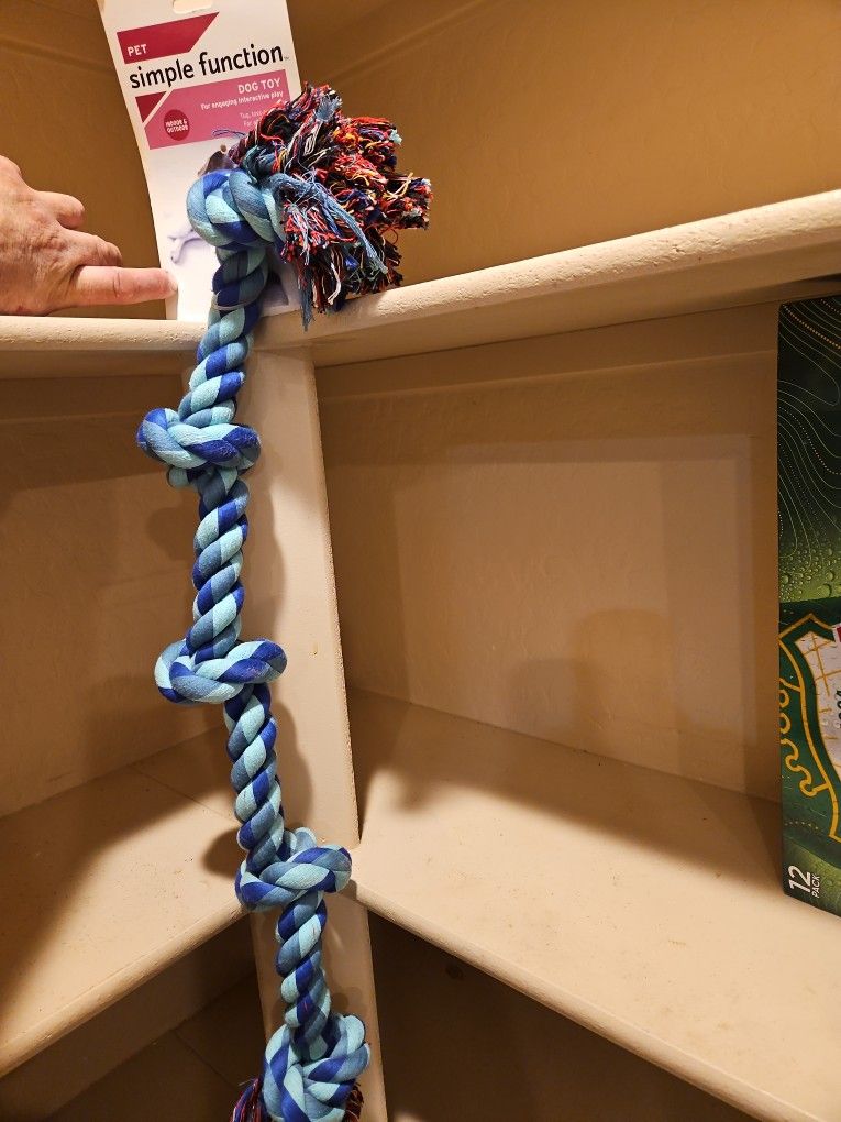 NEW HUGE 30" DOG TOY ROPE FIRST 10 BUCKS GETS IT