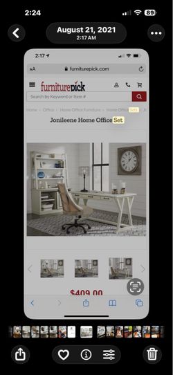 Jonileene Home Office Set