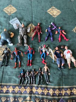 Mixed Lot of Action Figures Marvel and More