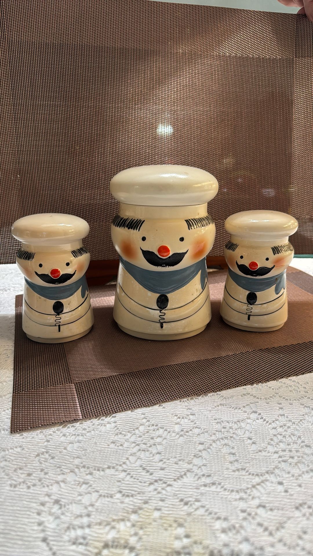 Vintage Salt & Pepper Shaker & Oil Strainer
