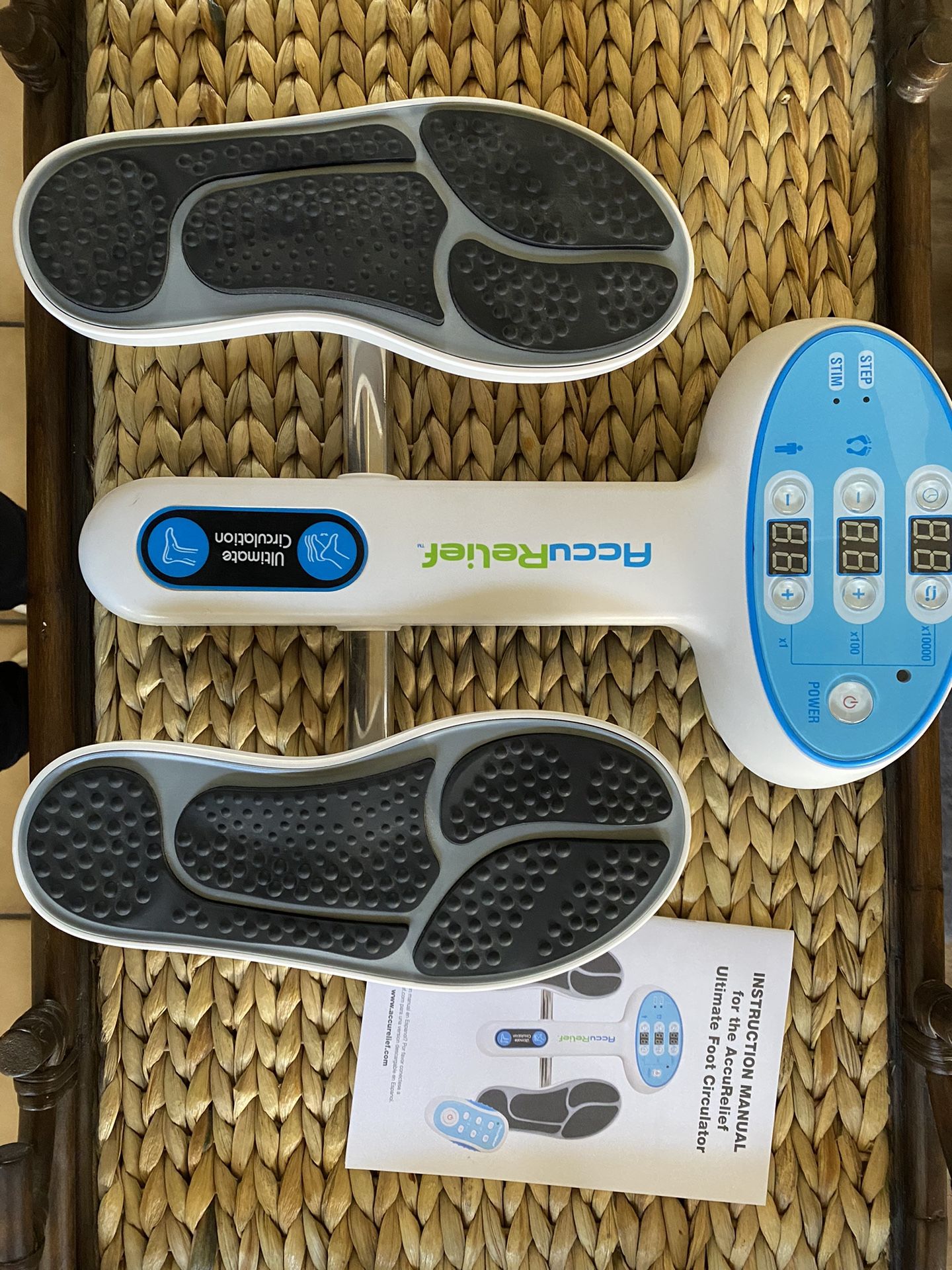 AccuRelief Ultimate Foot Circulator with Remote - EMS Muscle Stimulator
