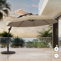 ☀️ BRAND NEW – Seasons Sentry 11.5 ft. Round Cantilever Umbrella – $200 – PICKUP IN ERIE