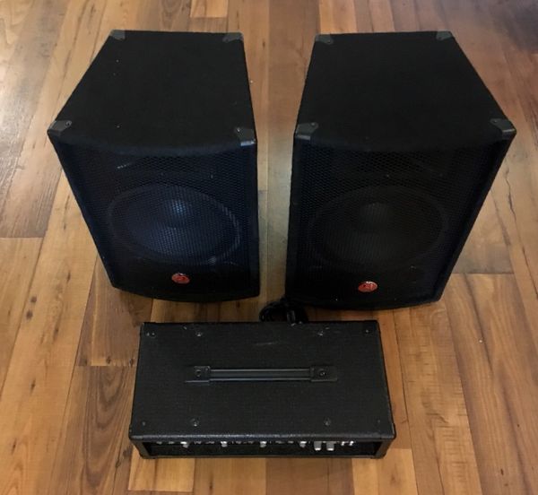 Harbinger M60 60 Watt 4 Channel Compact Portable Pa With 2 10