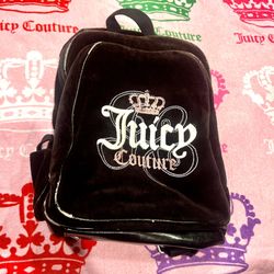 Vintage Black Juicy Couture Backpack Bag Purse Velour Y2K Mcbling   #vintagejuicycouture #juicycouture #juicypurse #juicycouturepurse #y2kpurse #juicy