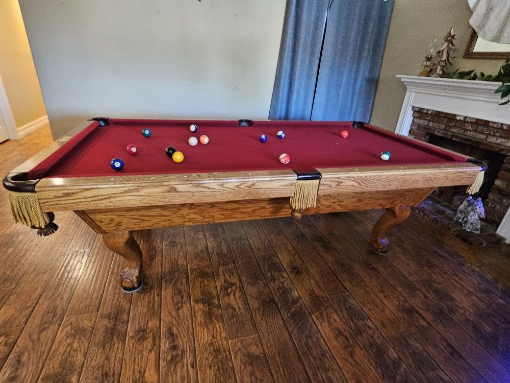 Pool Table With Accessories