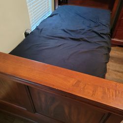 Twin Bed Good Coditions  Brown  Color