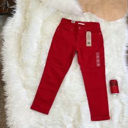 Women Levi Mid Skinny Cropped Jeans 