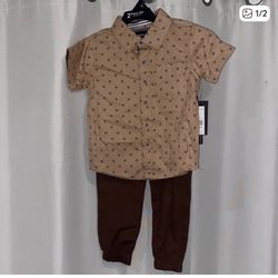 Kenneth Cole Kids Button Down Shirt Set 