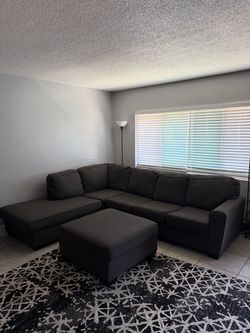 Large L-shaped sofa, couch