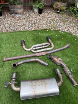 Focus rs full oem exhaust system with or without custom muffler delete