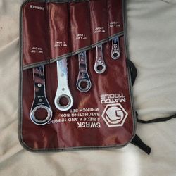 Matco Ratcheting Wrench Set