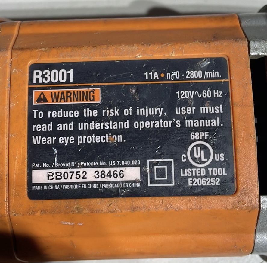 Ridgid r3001 hot sale