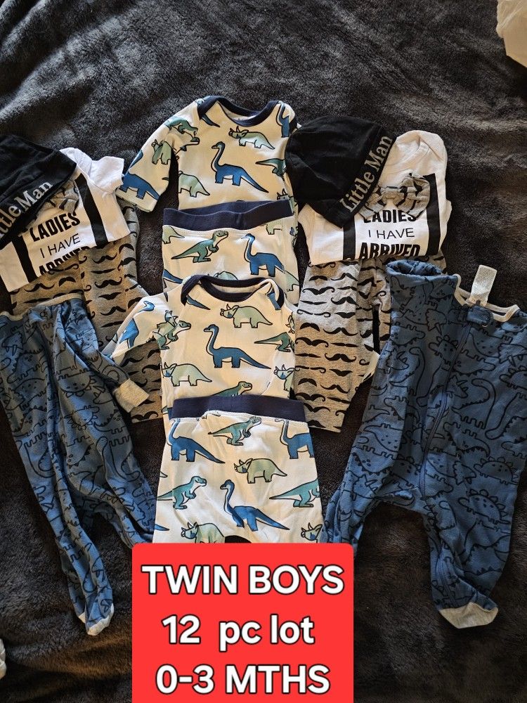 Twin Boys LOT 0-3 Mths