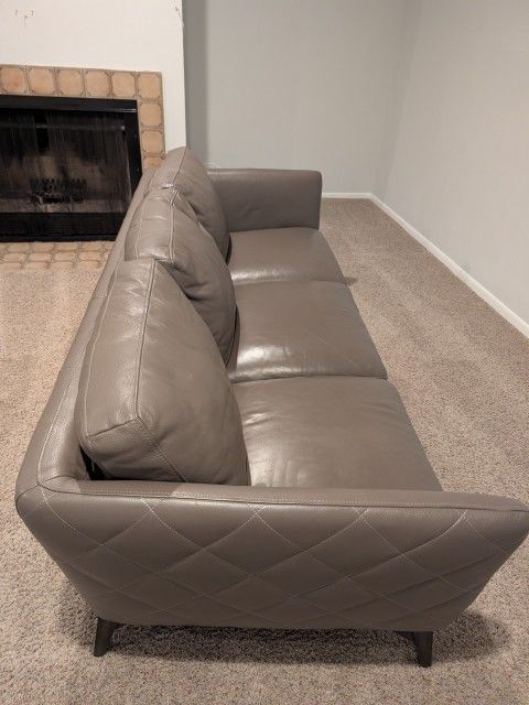 3-seat Leather Sofa For Sale
