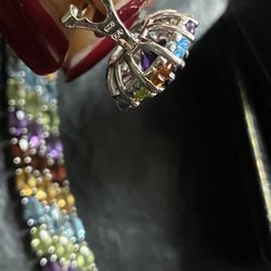 Silver Jewelry SetOf beautiful Earrings and Bracelet made Silver 925