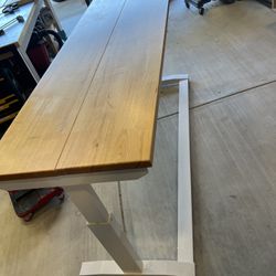 Husky 72” Adjustable Height Workbench White 