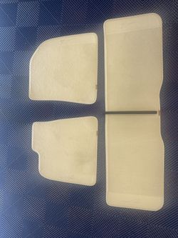 Lucid Air 22-2023 Floor Mat Set, Carpet. OEM. Brand New. Santa Fe Brown Trim