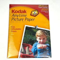 Kodak Anytime Picture Paper Inkjet Printer Paper 24 Sheets NEW
