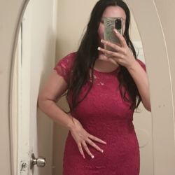 Valentine Dress Burgundy Red ♥️ L ace Dress