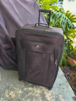 black softside suitcase