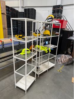 IKEA Metal & Glass Display Shelves