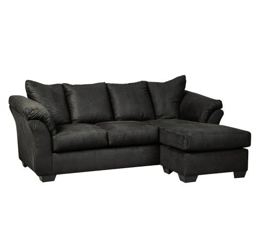 Darcy Black Sofa Chaise

