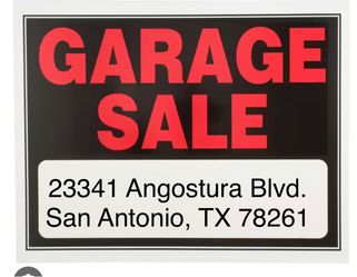 Garage Sale Inside the house