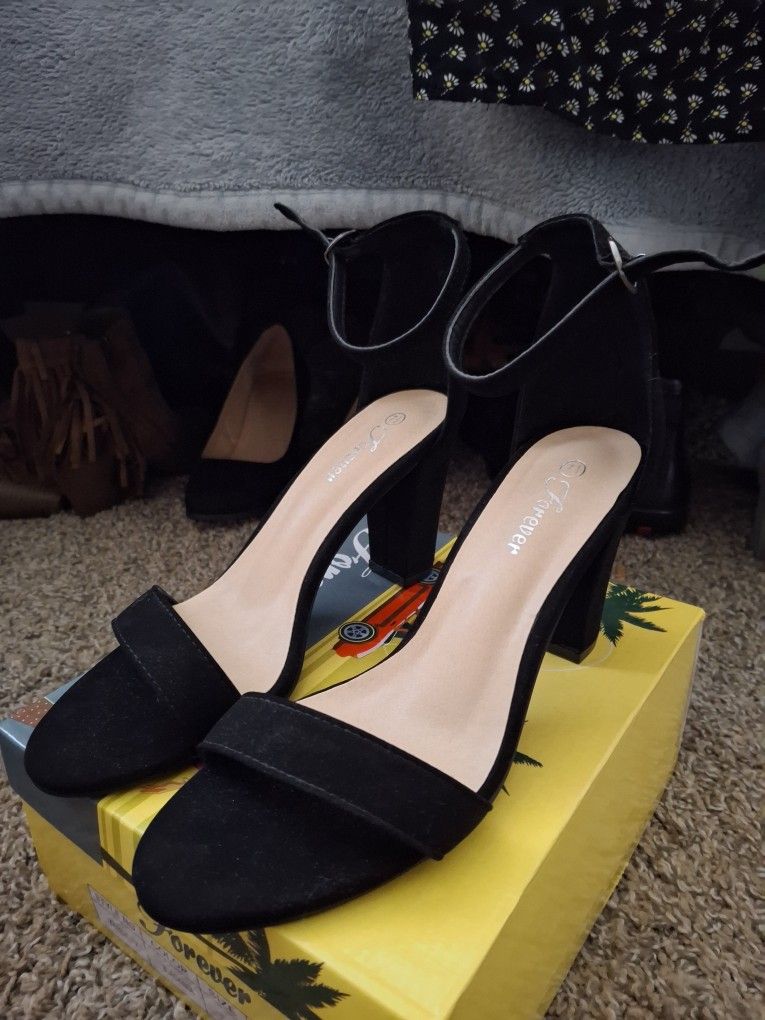 Forever Black Heels