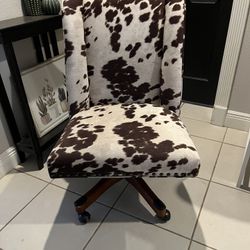 Linon Cow Print Draper Desk Chair