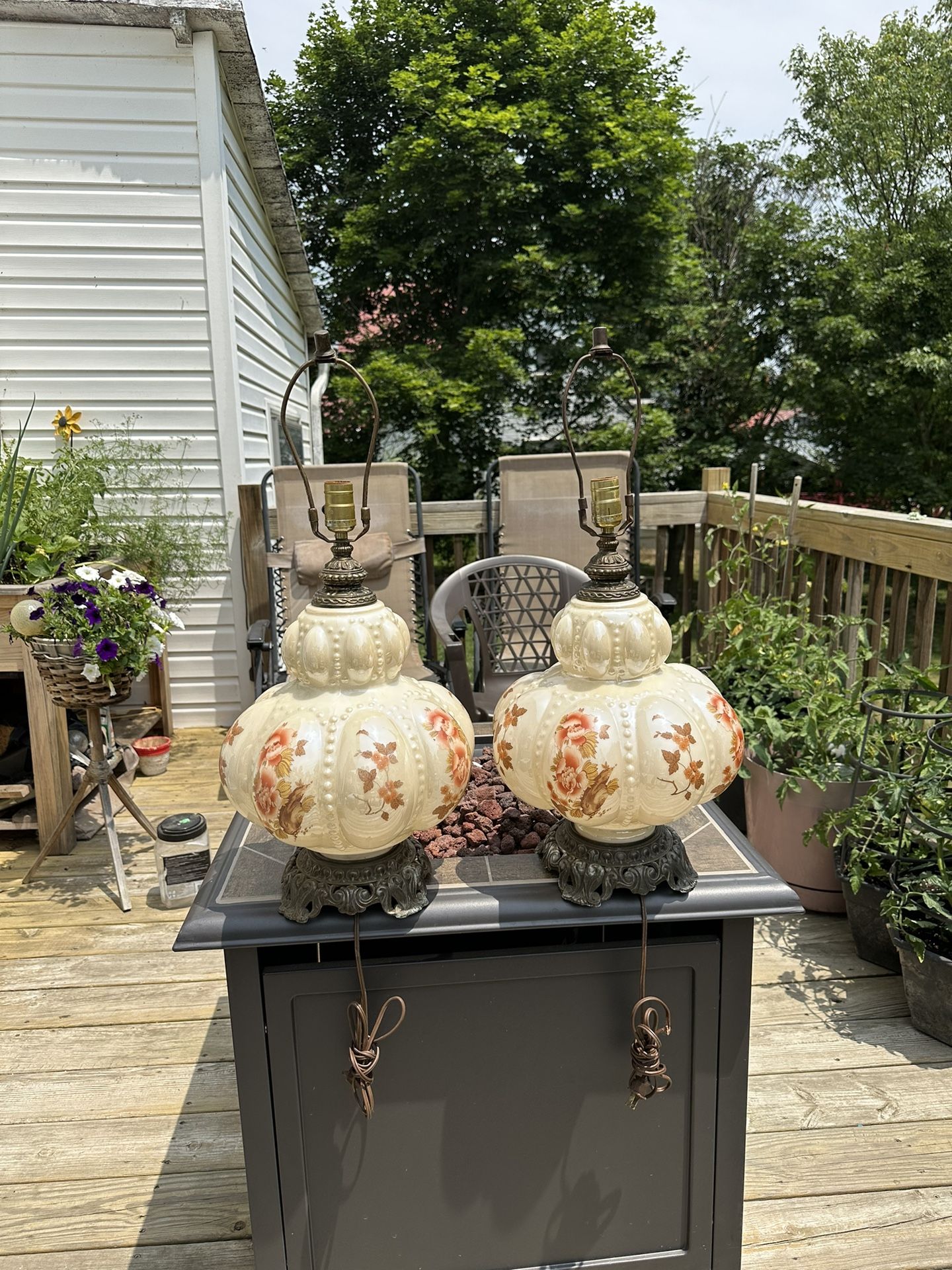 1950’s Accurate Casting Co. Bubble Lamps - Set of 2