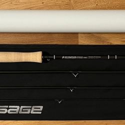 SAGE R8 CORE 5100-4FB FLY FISHING ROD (10’ #5) W WARRANTY CARD, LAWN CAST ONLY