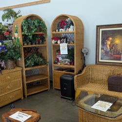 Large Set Of Braided Ratton Wicker Furniture 
