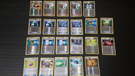 22 Reverse Holo Foil Pokemon Trainer Cards